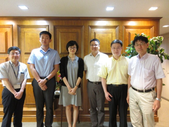 中国の上海専利商標事務所 ご来所時の様子